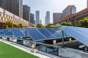 Une centrale solaire a été installée en centre-ville.